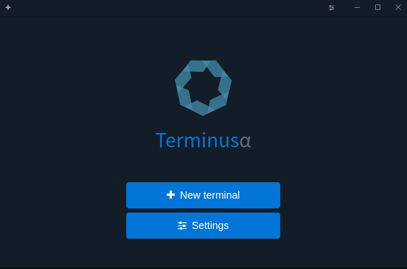 Starting a new terminal